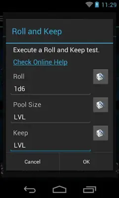 Quick Dice Roller android App screenshot 2