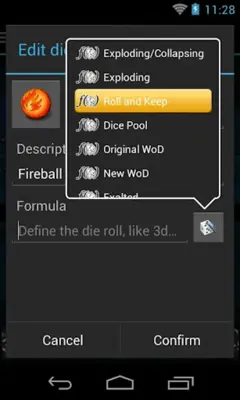 Quick Dice Roller android App screenshot 3